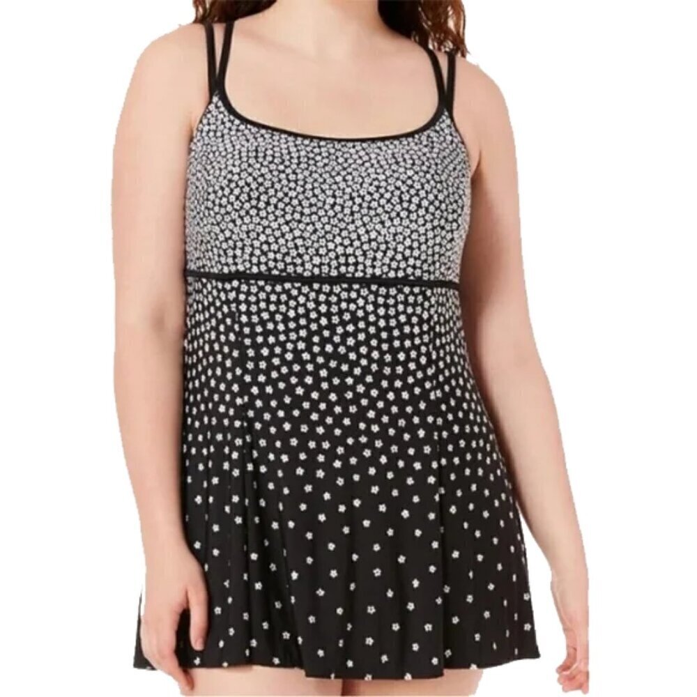 🆕 SONNET SHORES One Piece Swim Dress
NWT, Black with White Dots Size 16